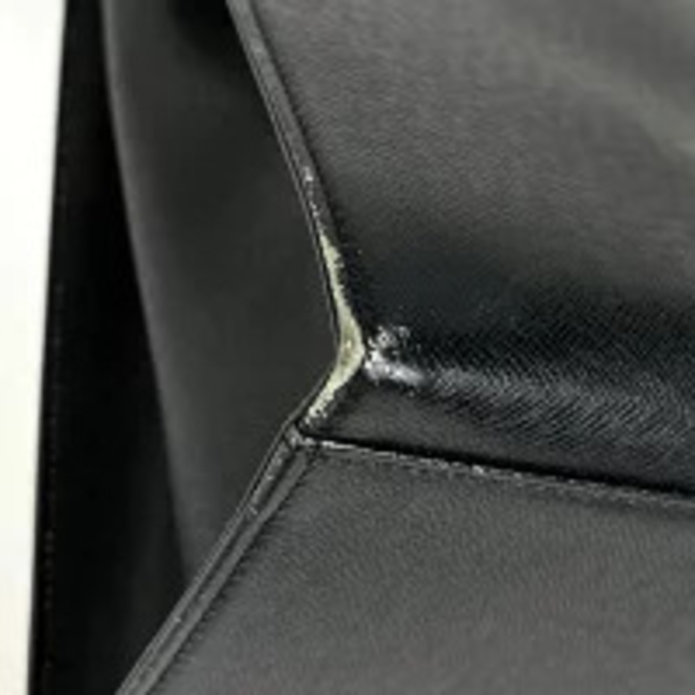 Burberry handbag black leather tote bag Black